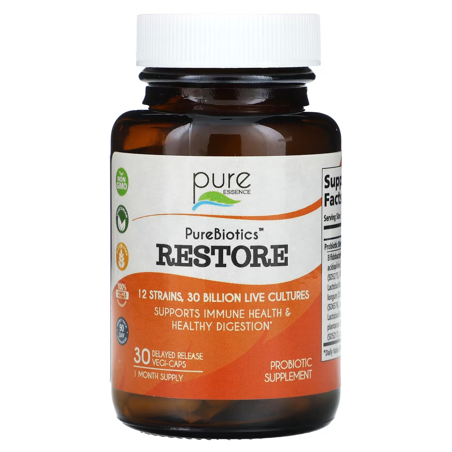 

Пищевая добавка PureBiotics Restore для иммунитета, 30 растительных капсул