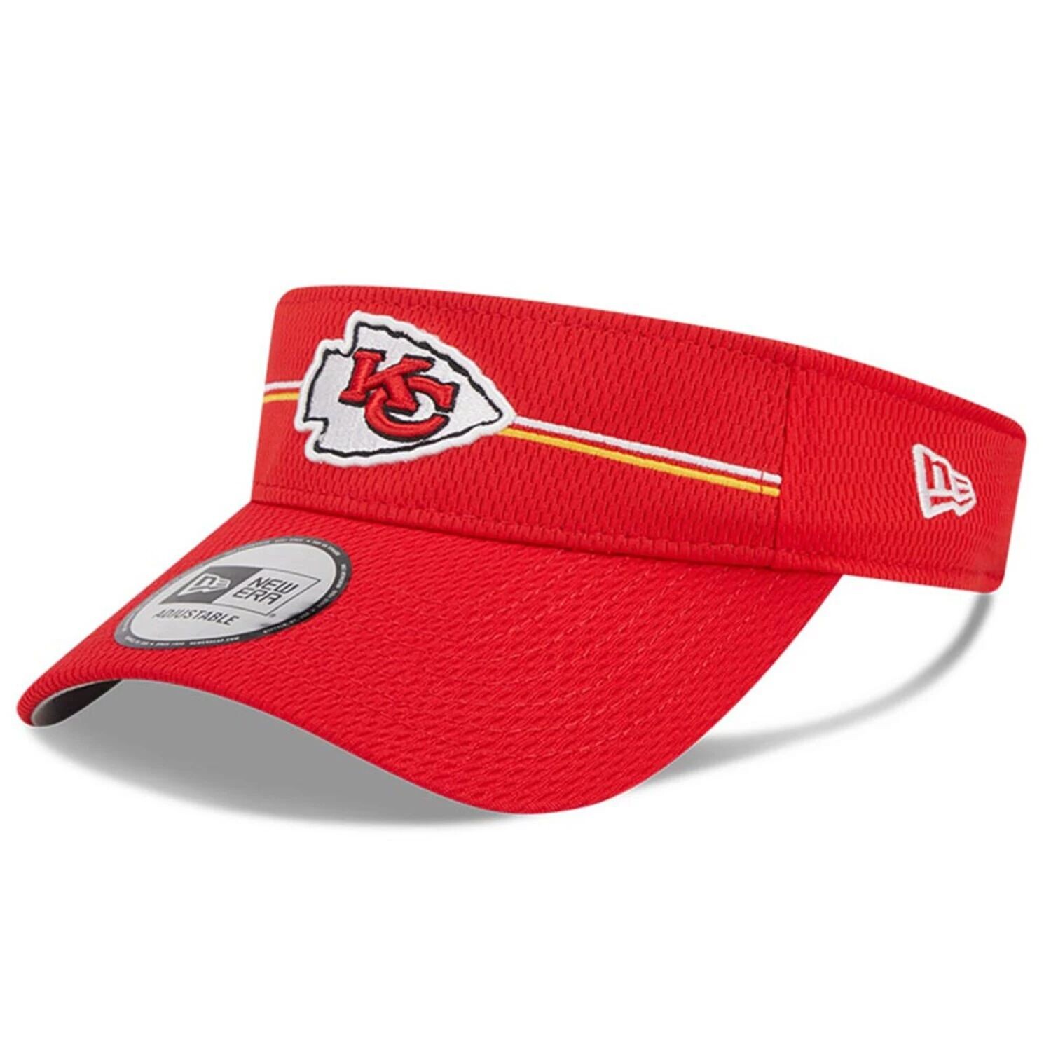 

Мужская красная мужская футболка New Era Kansas City Chiefs 2023, тренировочный лагерь НФЛ, регулируемый козырек
