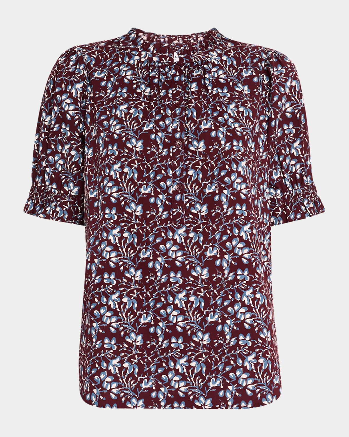 

Топ из органического хлопка с цветочным принтом Los Altos Apiece Apart, цвет Mira Floral Wine Tas