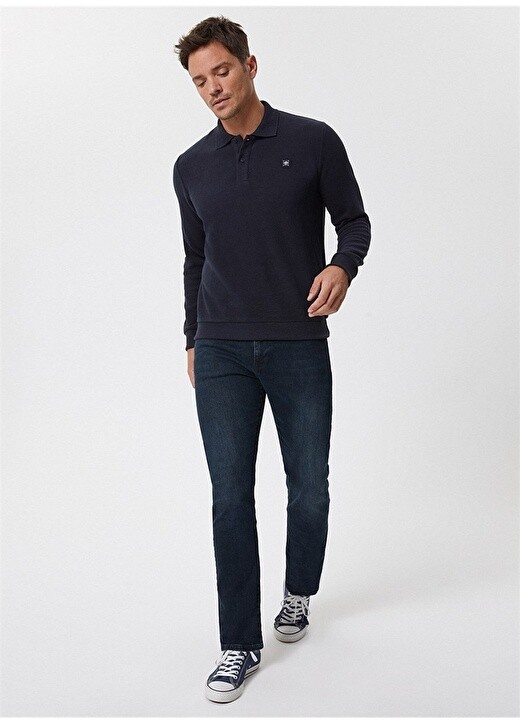 

Темно-коричневый мужской свитшот с круглым вырезом Lee Cooper