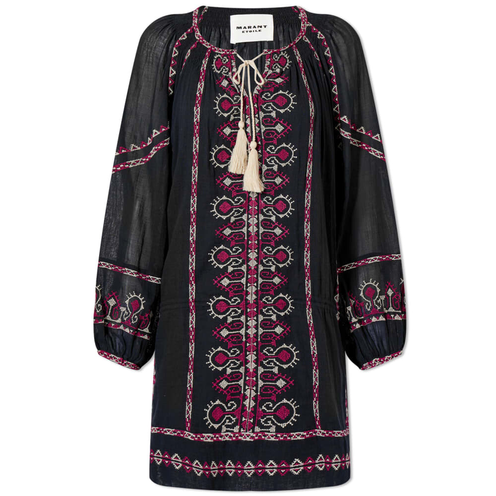 

Платье Isabel Marant Étoile Петрушка с вышивкой, черный
