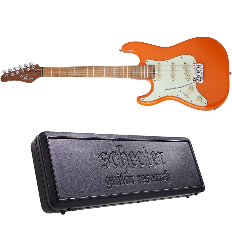 джонстон джони психология Электрогитара Schecter Nick Johnston Traditional LH Atomic Orange Left-Handed Electric Guitar + Hard Case