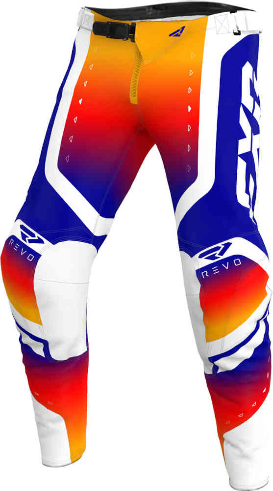 Молодежные брюки для мотокросса Revo Pro LE FXR, оранжевый/белый/синий