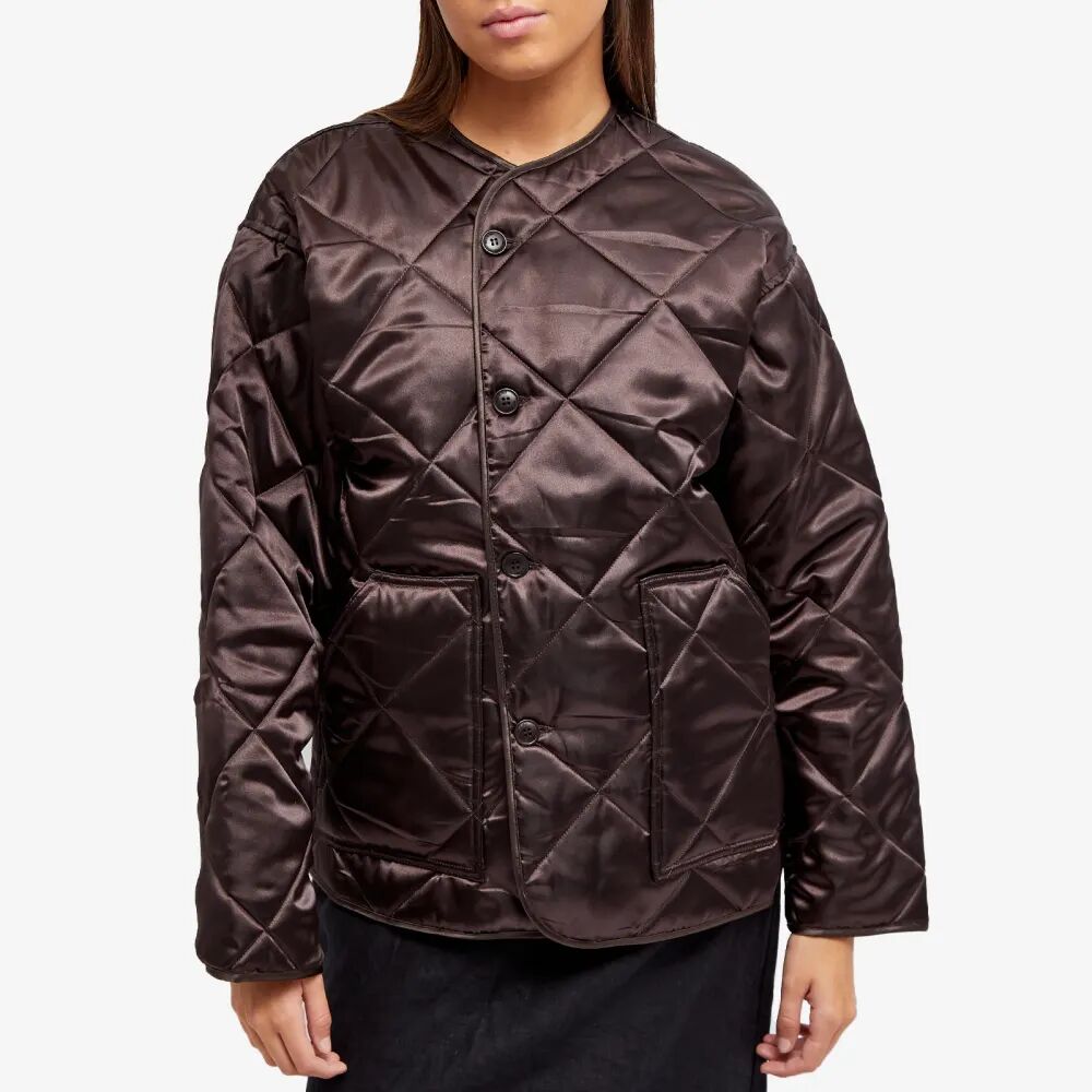 Girls of Dust Стеганая куртка с бриллиантами, коричневый цена и фото