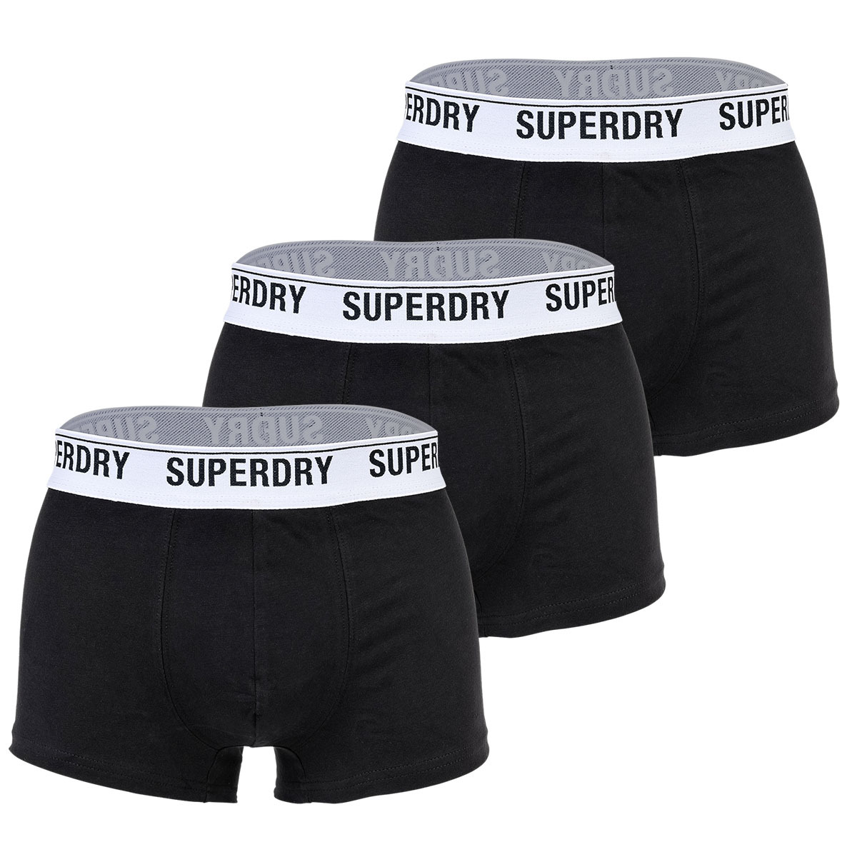 

Боксеры Superdry Boxershort 3 шт, цвет Schwarz/Schwarz-Weiß