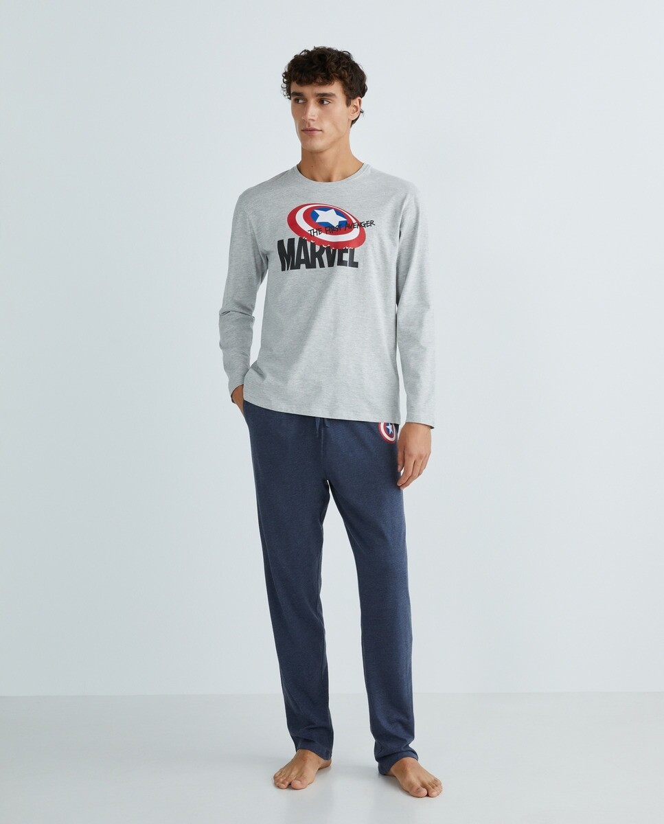 

Двухцветная мужская пижама по лицензии Marvel Easy Wear, мультиколор
