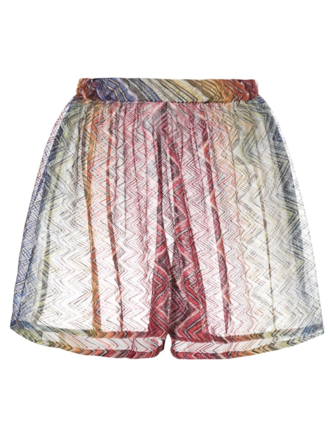 

Missoni шорты с завышенной талией и принтом зигзаг, красный