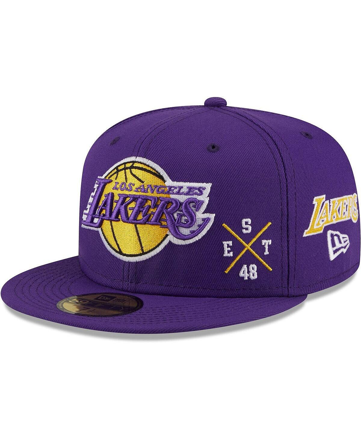 

Мужская фиолетовая приталенная шляпа Los Angeles Lakers Multi 59Fifty New Era