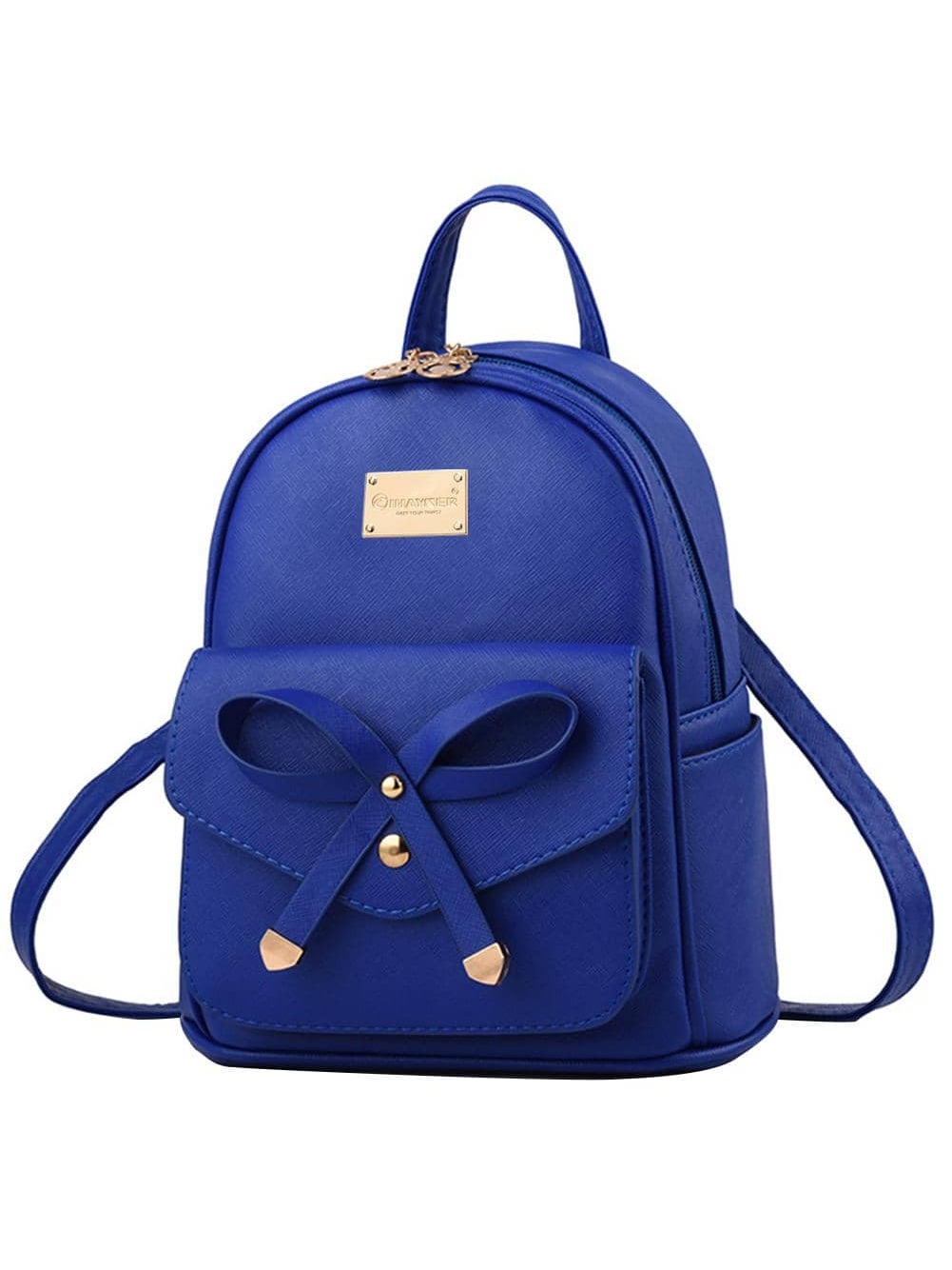 I IHAYNER, королевский синий роскошный кожаный треугольный рюкзак для отдыха для мужчин и женщин дорожный кожаный рюкзак подходит для ipad маленький портативный мужско