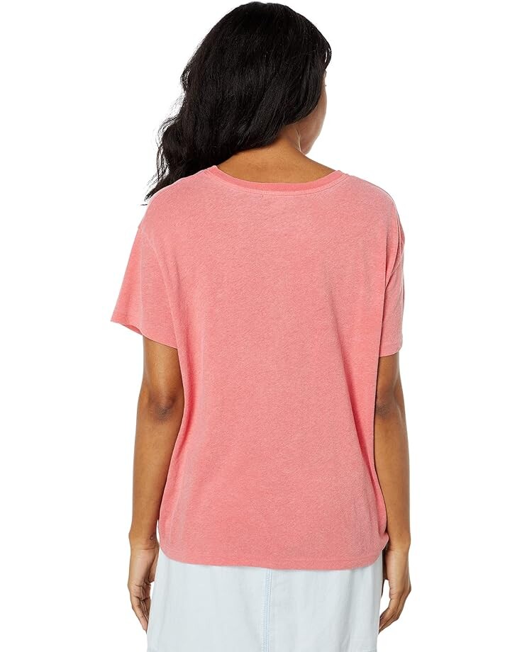 

Футболка SUNDRY Boxy Crew Neck Tee, цвет Pigment Electric Red