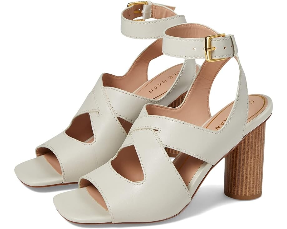 

Туфли Cole Haan Reina City Sandal 85 mm, цвет Ivory Leather