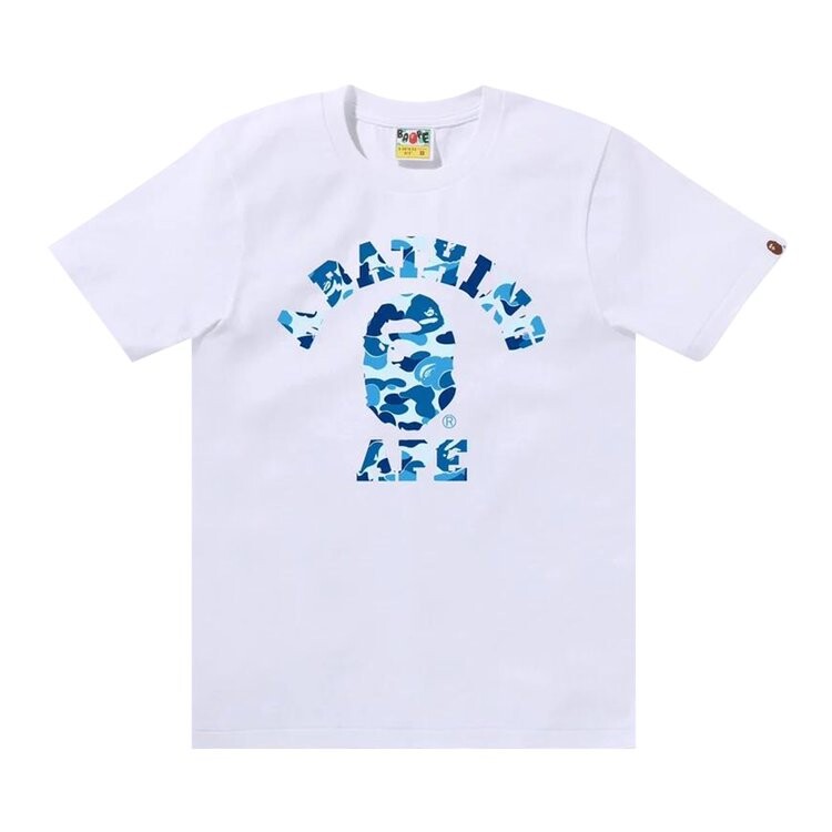 

Футболка BAPE ABC Camo College Tee, цвет White/Blue