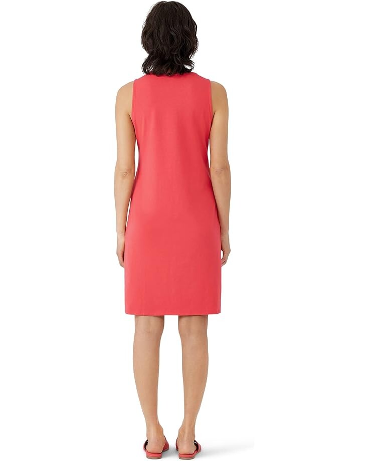 

Платье Eileen Fisher Crew Neck Knee Length Dress, цвет Watermelon