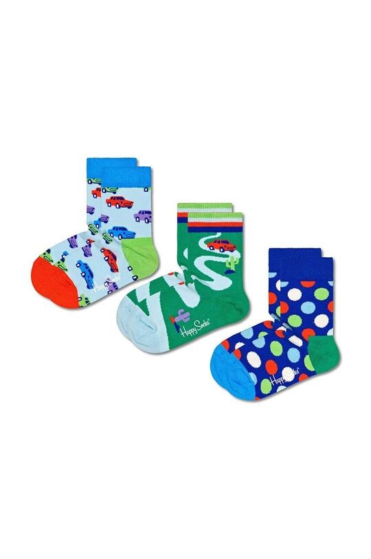 

Happy Socks Kids Носки-автомобили, 3 пары штук, синий