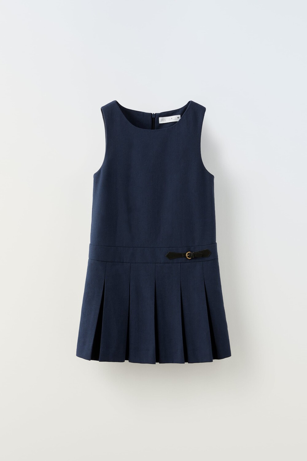 

Платье-джемпер с пряжками и аксессуарами на пряжках Zara, темно-синий