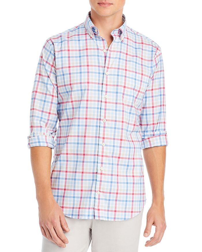 

Спортивная рубашка в клетку стрейч Walker Crown Lite Peter Millar