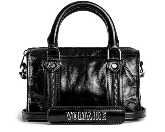 

Винтажная лакированная сумка Sunny XS #2 Zadig&Voltaire, черный