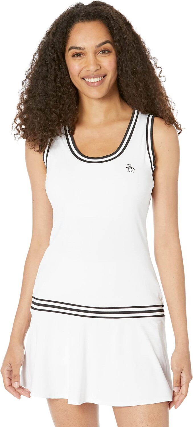 

Теннисное платье с заниженной талией Original Penguin Golf, ярко-белый