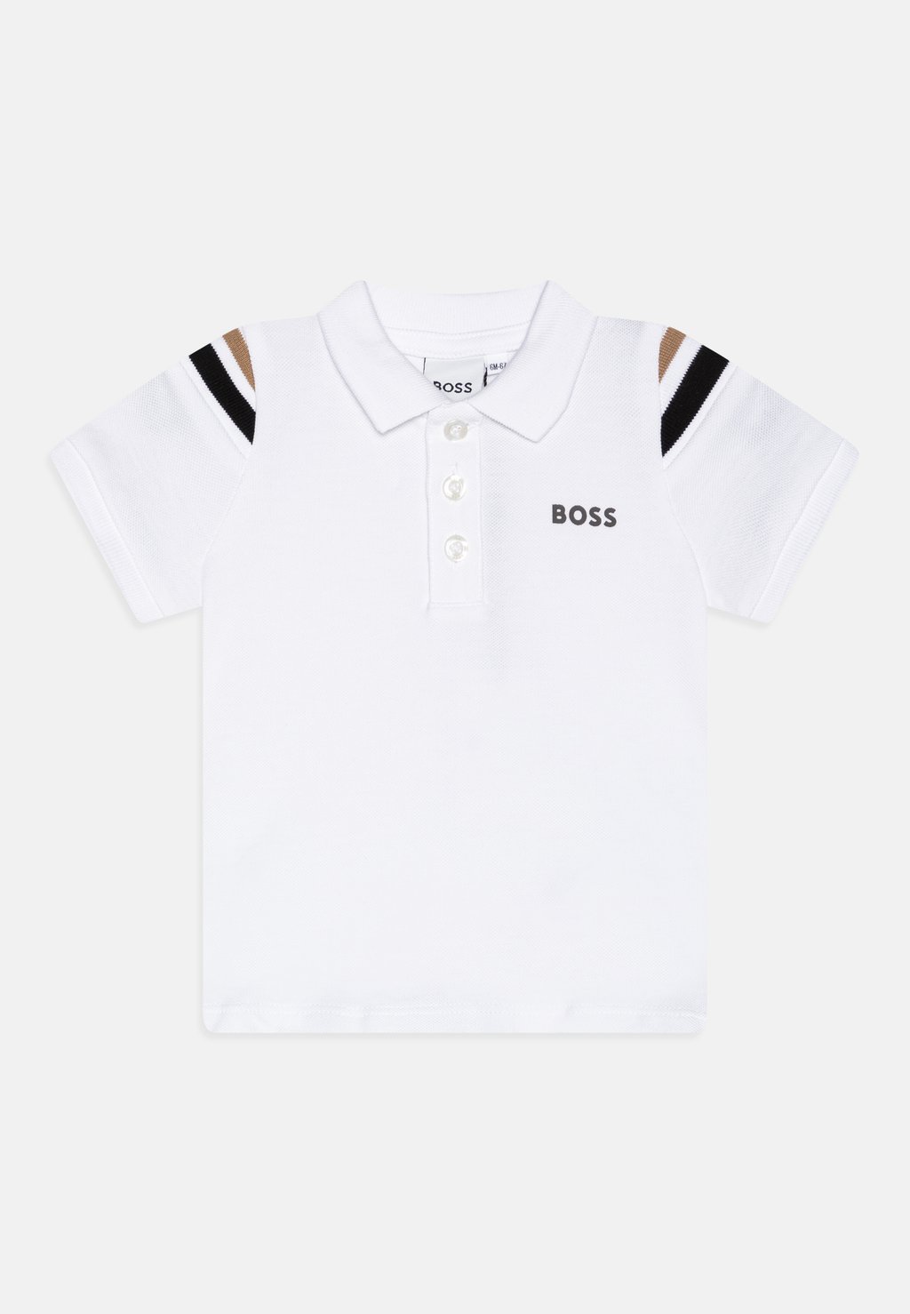 Рубашка-поло BABY SHORT SLEEVE BOSS Kidswear, цвет white рубашка поло short sleeve boss kidswear цвет white