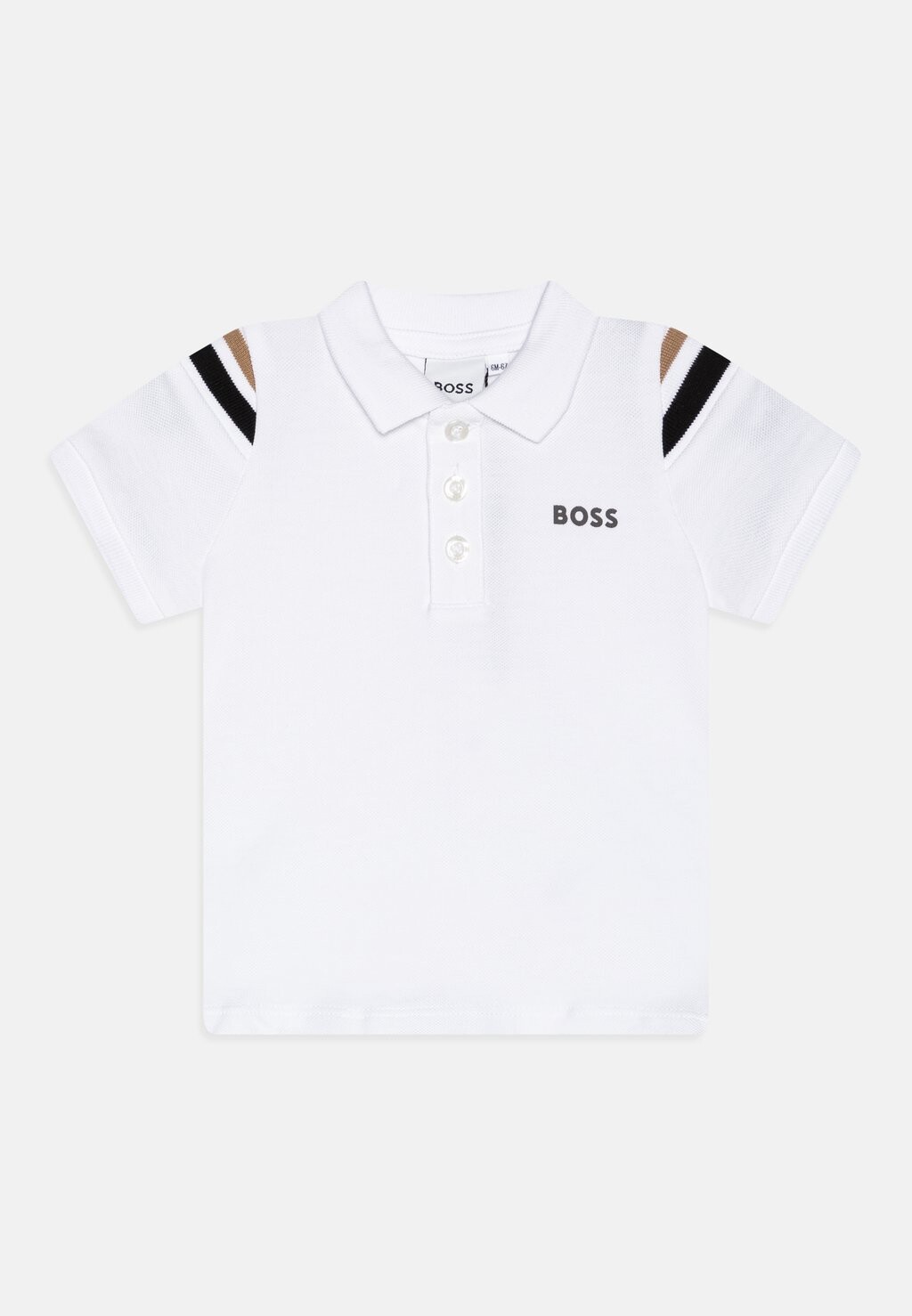 

Рубашка-поло BABY SHORT SLEEVE BOSS Kidswear, цвет white