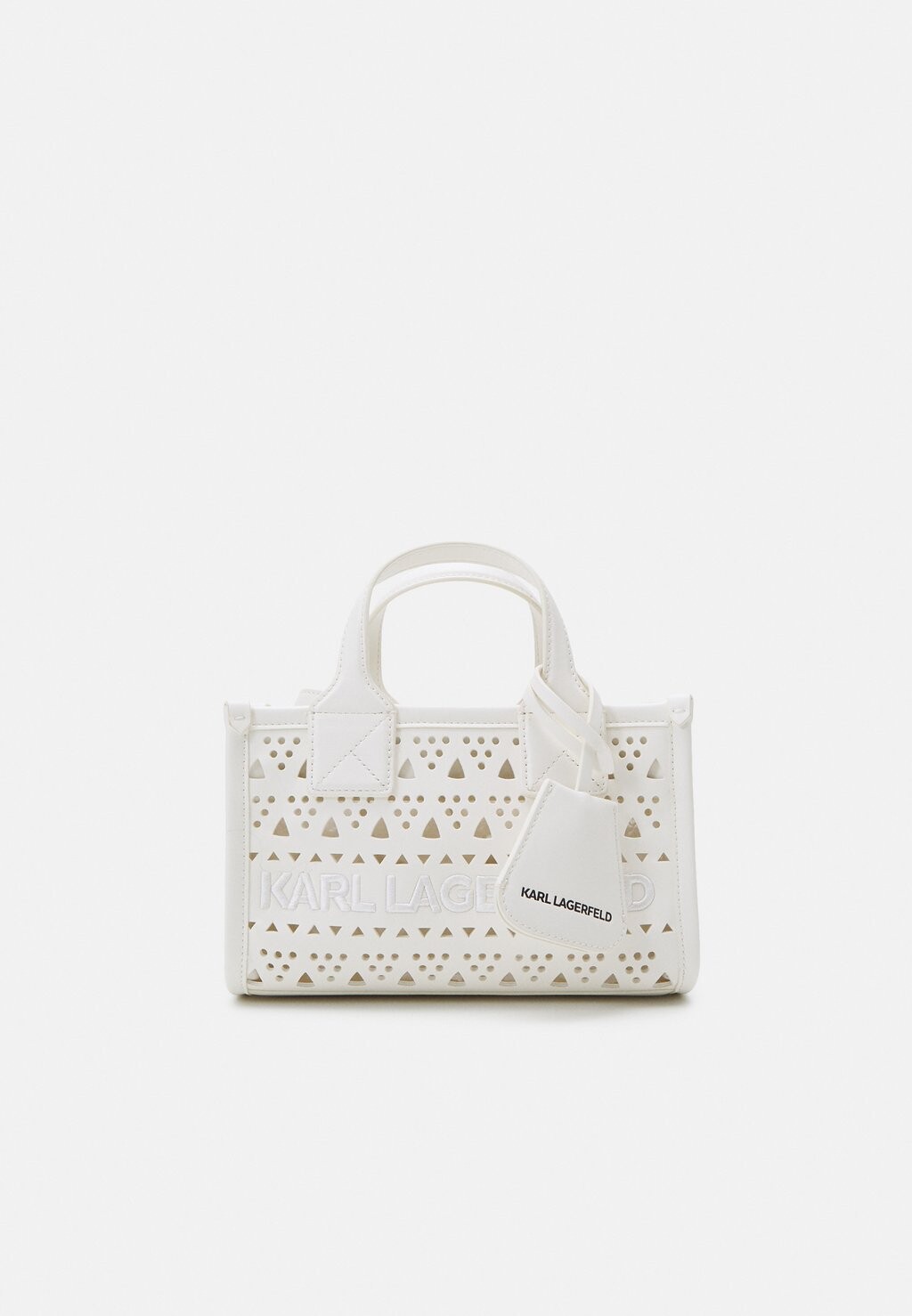 

Сумка через плечо SKUARE TOTE PERFORATED KARL LAGERFELD, цвет white