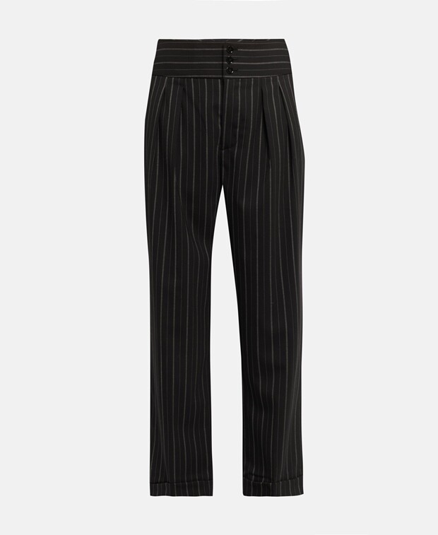 

Шерстяные брюки Lauren Ralph Lauren, черный