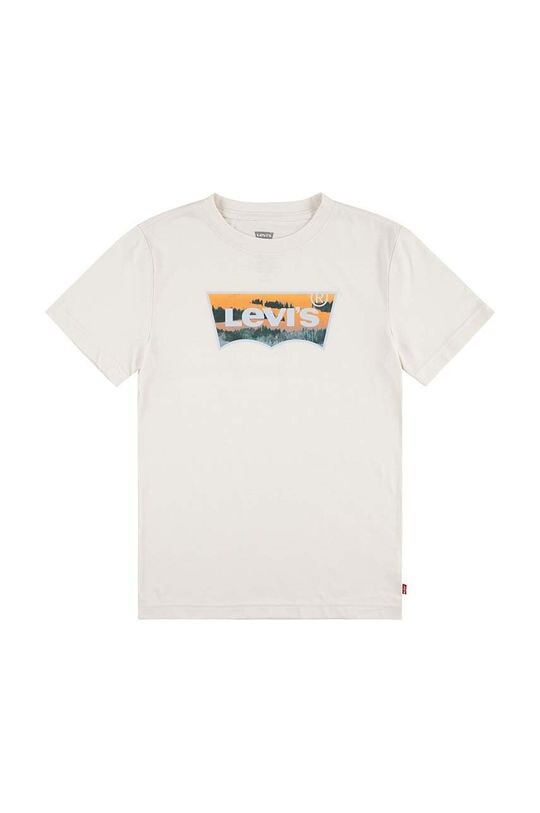 

Levi's Детская хлопковая футболка, бежевый
