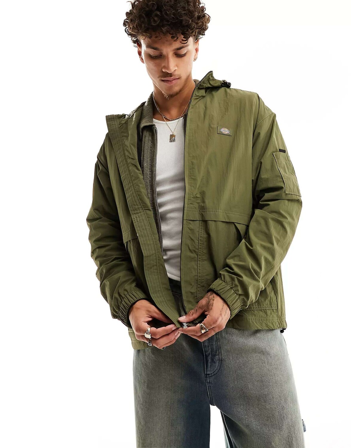 

Зеленая куртка с капюшоном Dickies Jackson, Зеленый