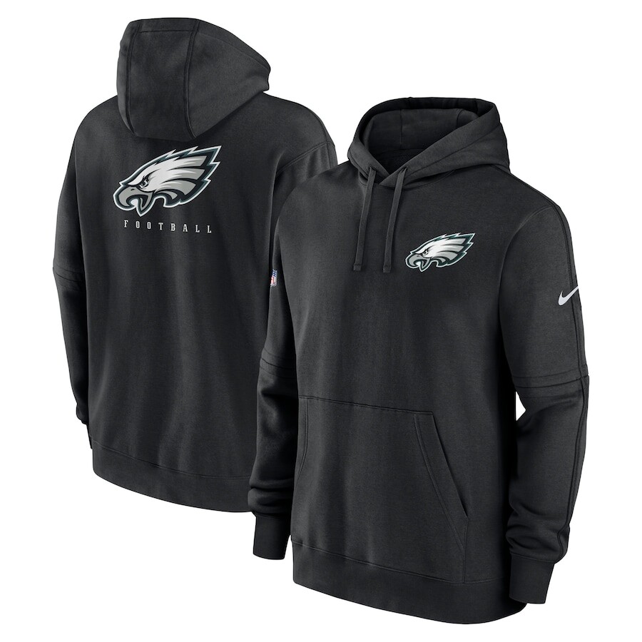 

Пуловер с капюшоном Nike Philadelphia Eagles, черный