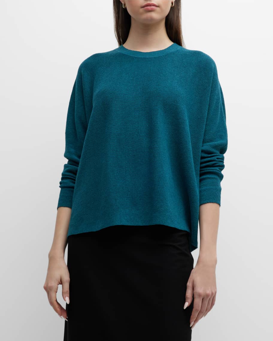 

Свитер в рубчик с круглым вырезом Eileen Fisher
