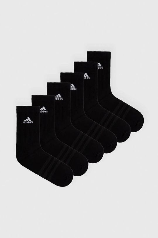цена 6 упаковок носков adidas, черный
