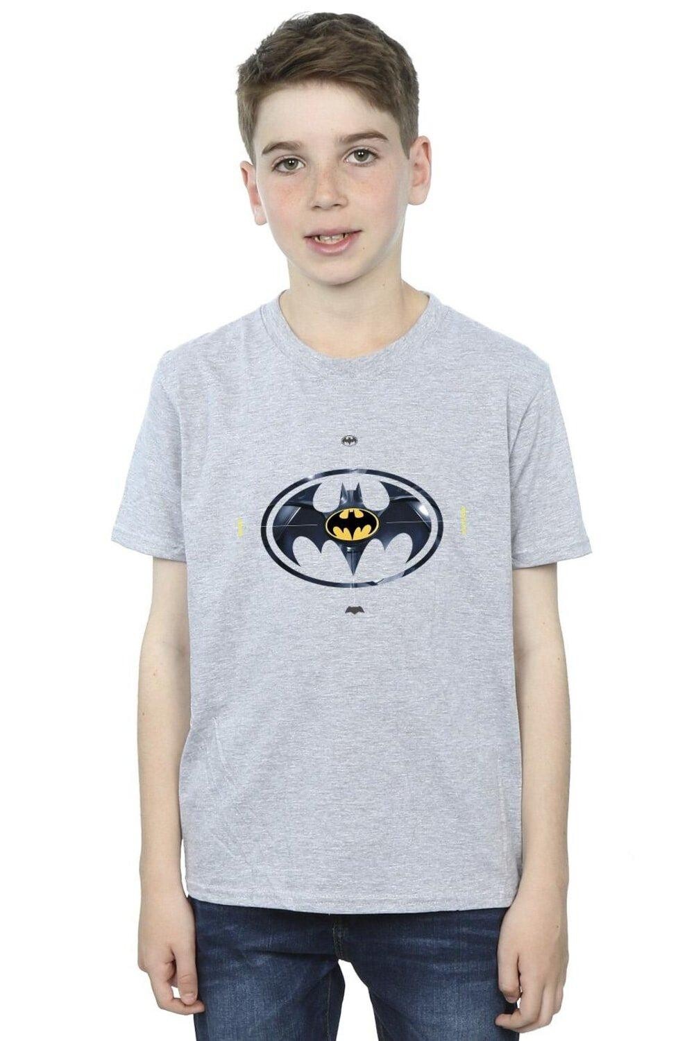 

Футболка с металлическим логотипом The Flash Batman DC Comics, серый