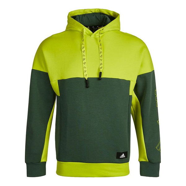 Толстовка adidas Ub Gfx Hs Casual Sports Colorblock Knit Green, зеленый