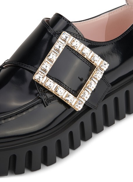 

Лоферы Viv Creepers со стразами и пряжкой Roger Vivier, черный