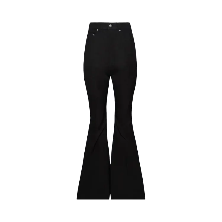 Брюки Rick Owens Bolan Bootcut Crepe Taffeta 'Black', черный