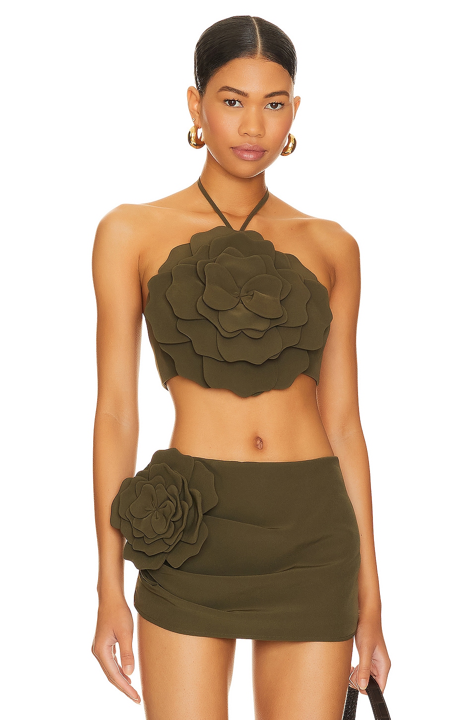 

Топ Lovers and Friends Zora Crop, цвет Olive Green