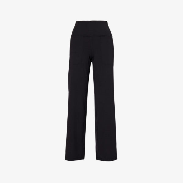 

Выровнять широкие брюки из эластичной ткани Lululemon, черный
