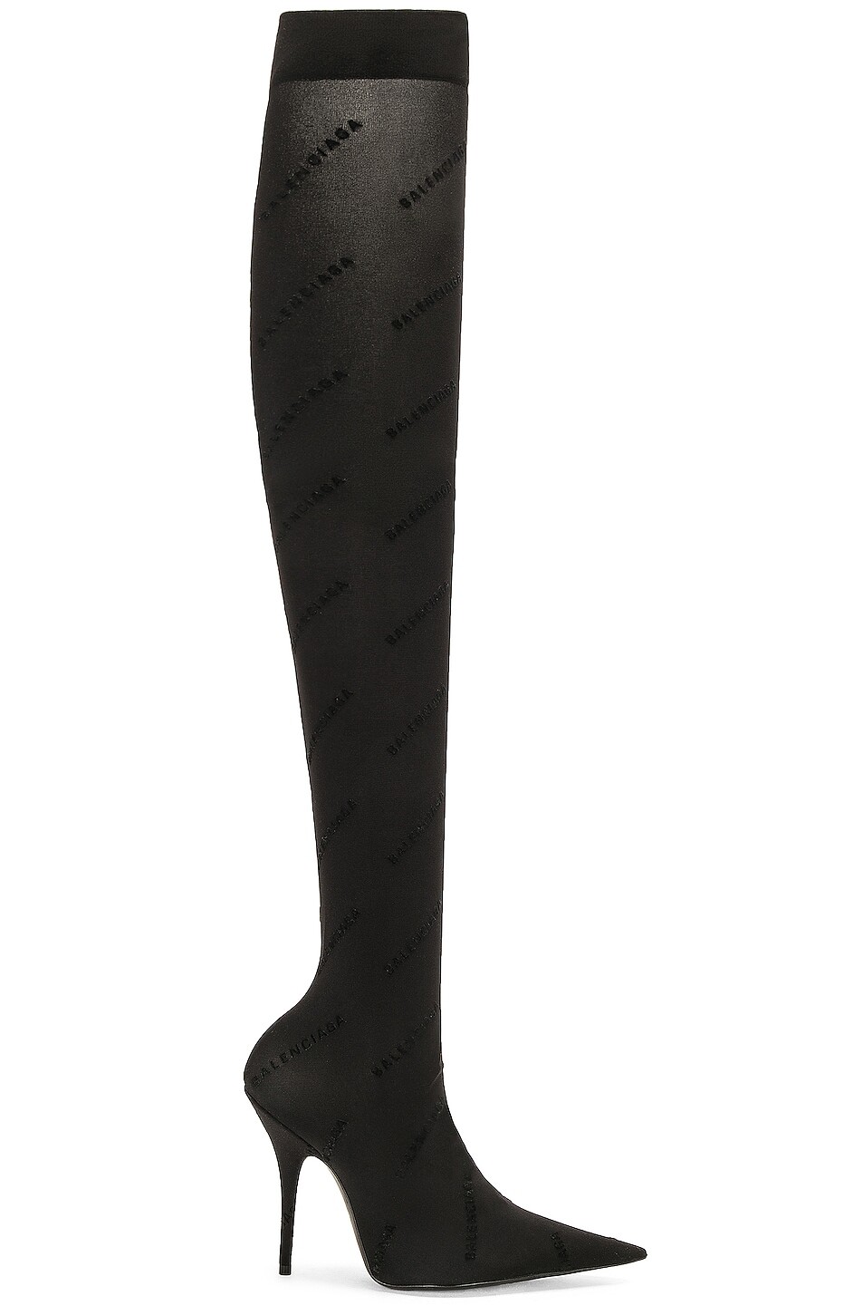 

Ботинки Balenciaga Naked Over The Knee, черный