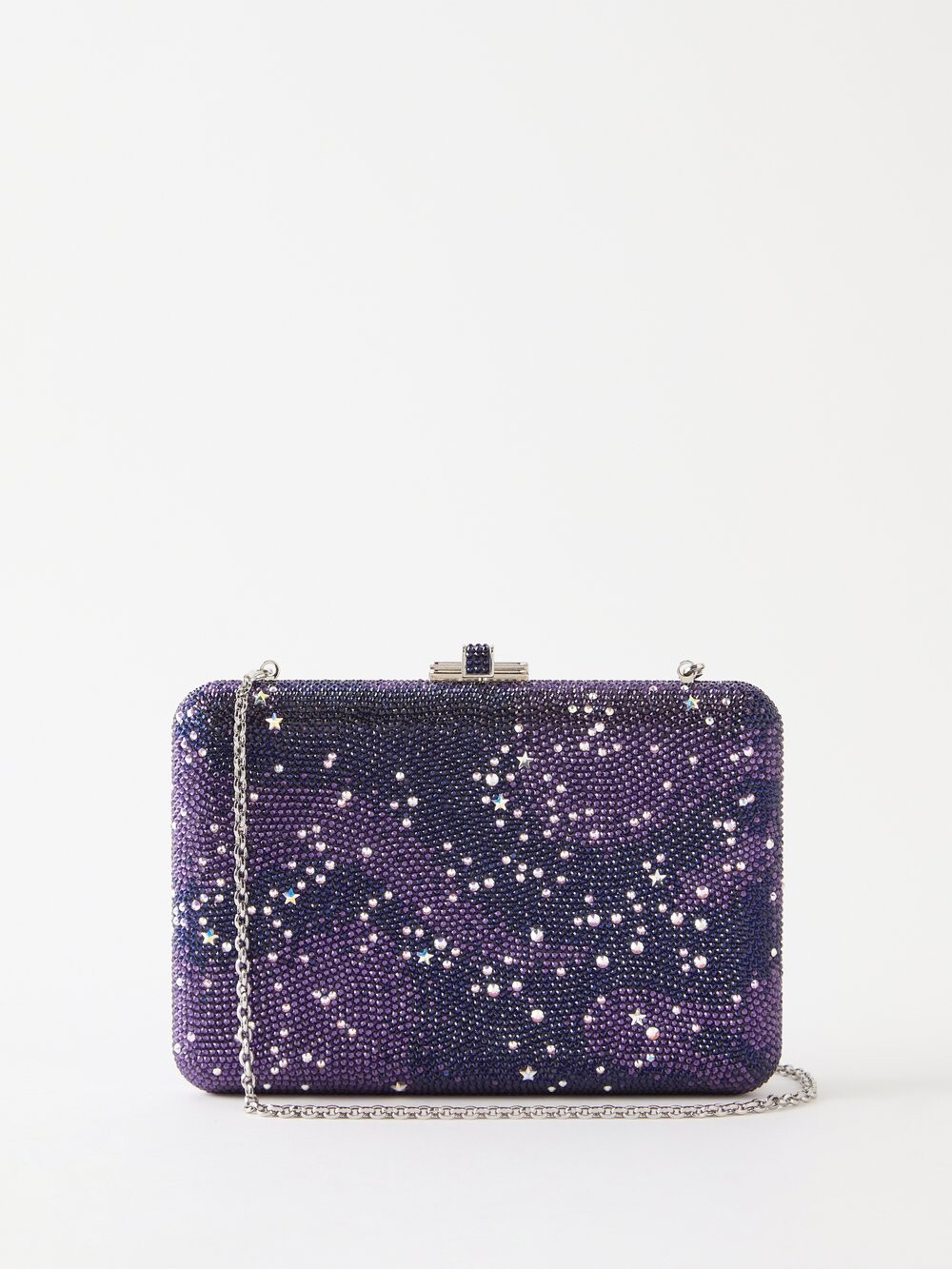 

Клатч galaxy с кристаллами Judith Leiber, синий