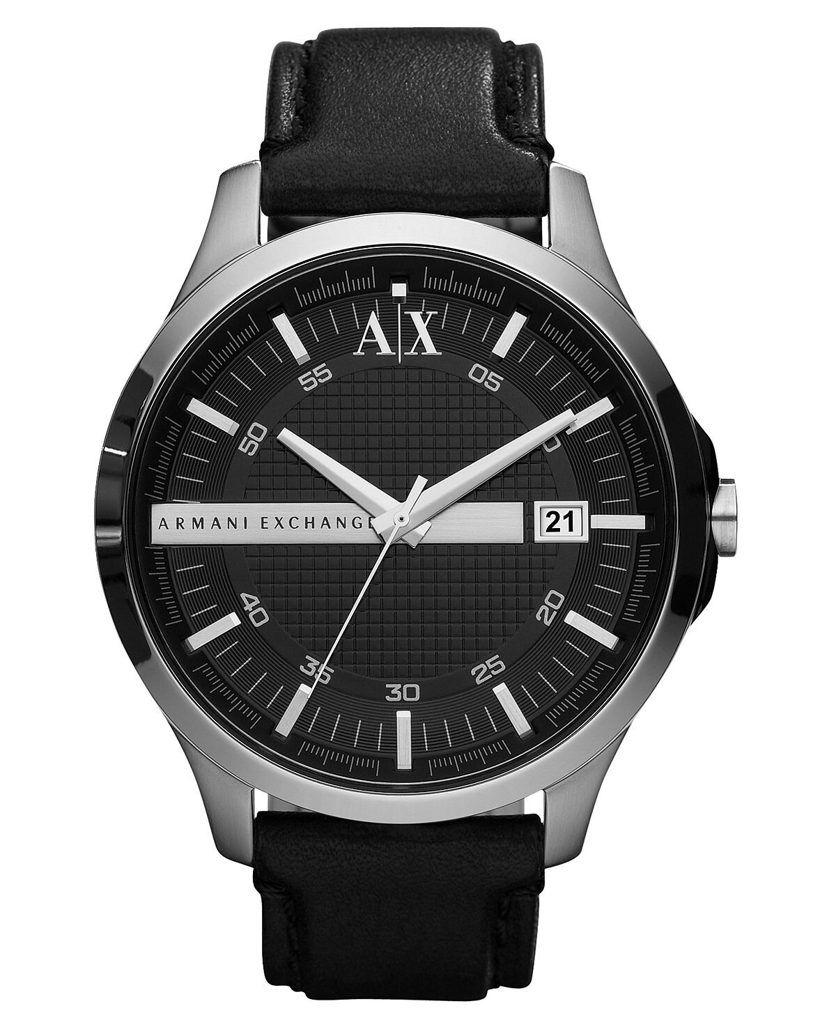 

Часы, мужские черные кожаные ремешки 46 мм AX2101 Armani Exchange