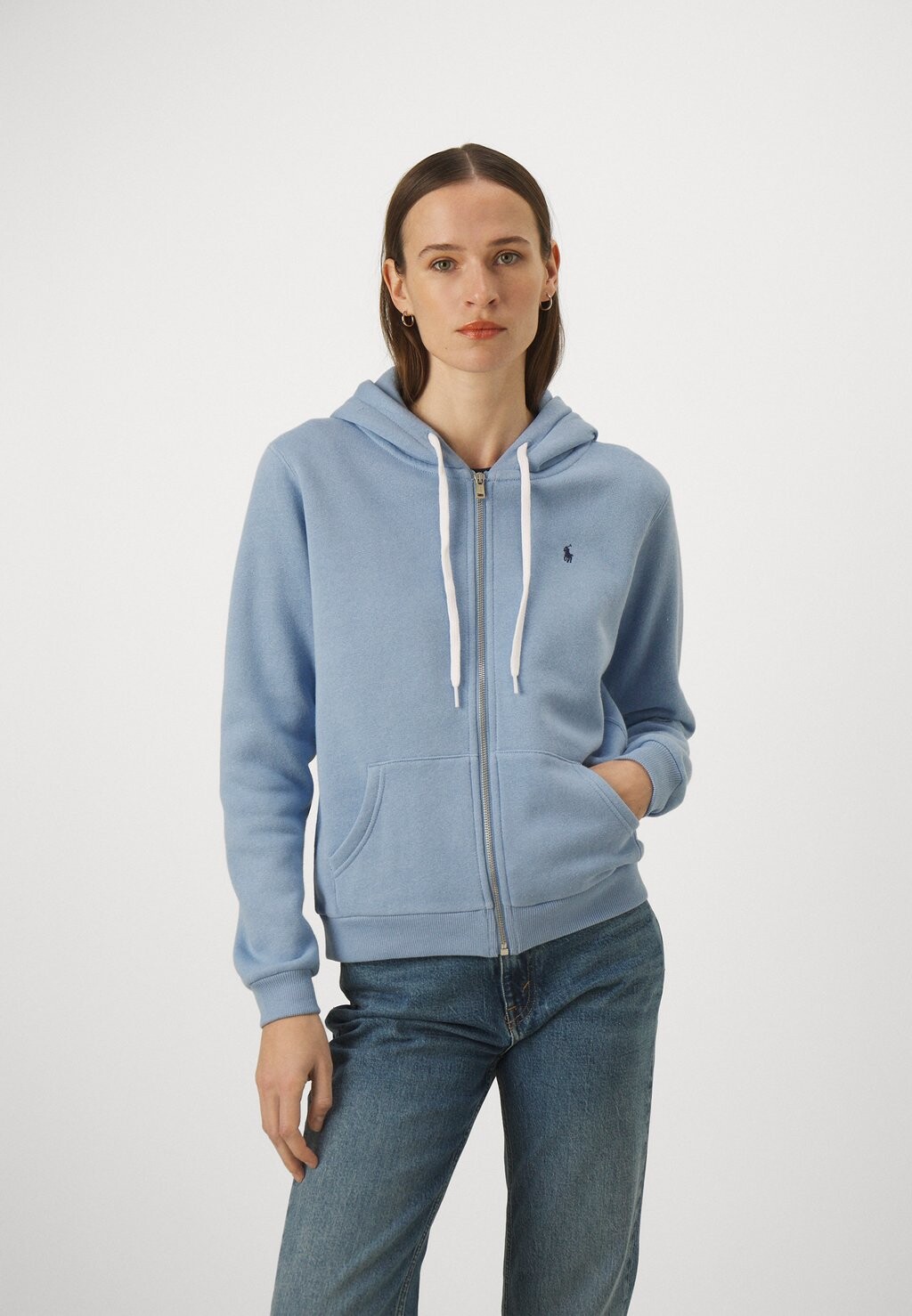

Толстовка на молнии Long Sleeve Polo Ralph Lauren, цвет chambray blue