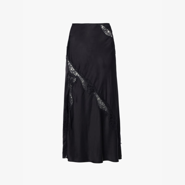 

Юбка из кружевной ткани Sachic Samsoe Samsoe, черный