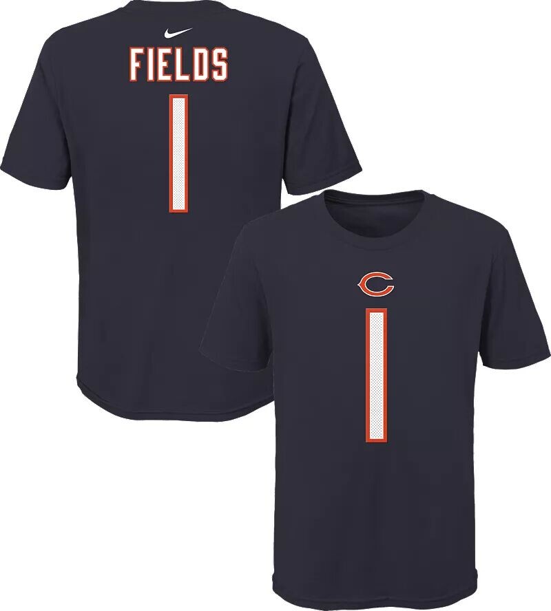 

Темно-синяя футболка Nike Youth Chicago Bears Justin Fields #1