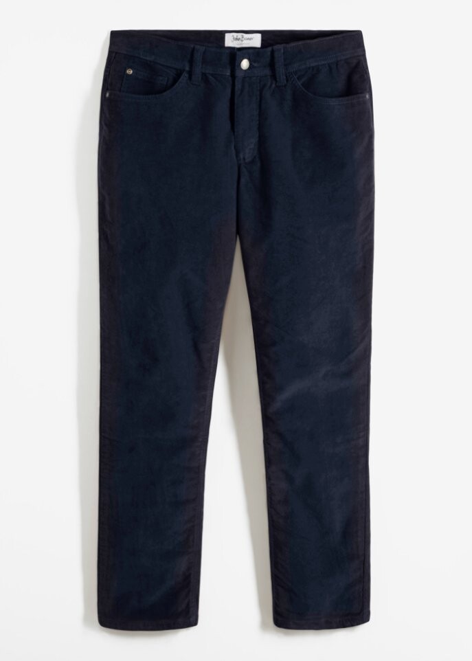 

Прямые вельветовые термобрюки стандартного кроя John Baner Jeanswear, синий