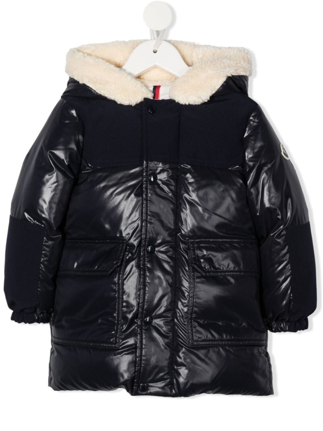 

Пуховик Comil с капюшоном Moncler Enfant, синий