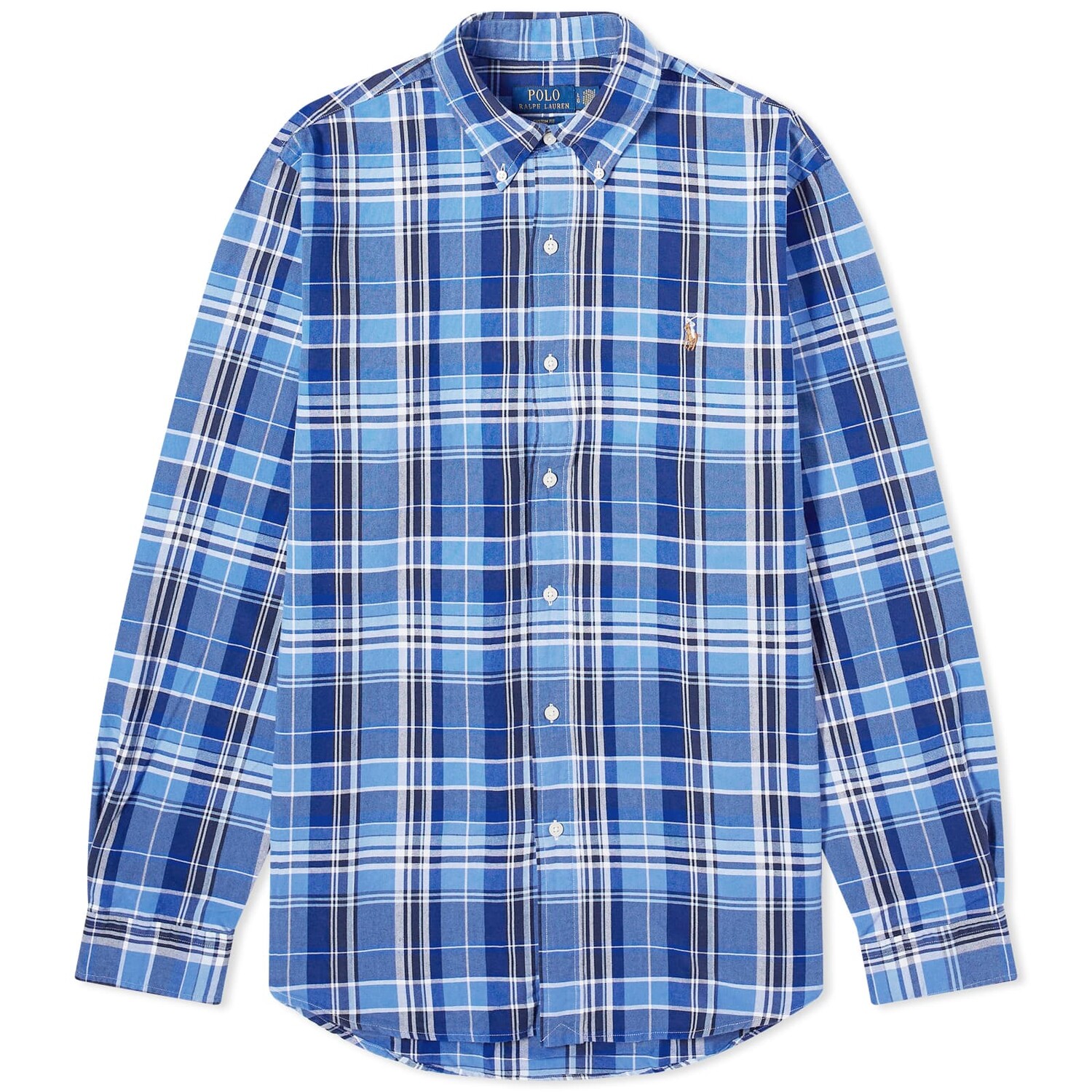 

Рубашка Polo Ralph Lauren Check Oxford, цвет Blue Multi