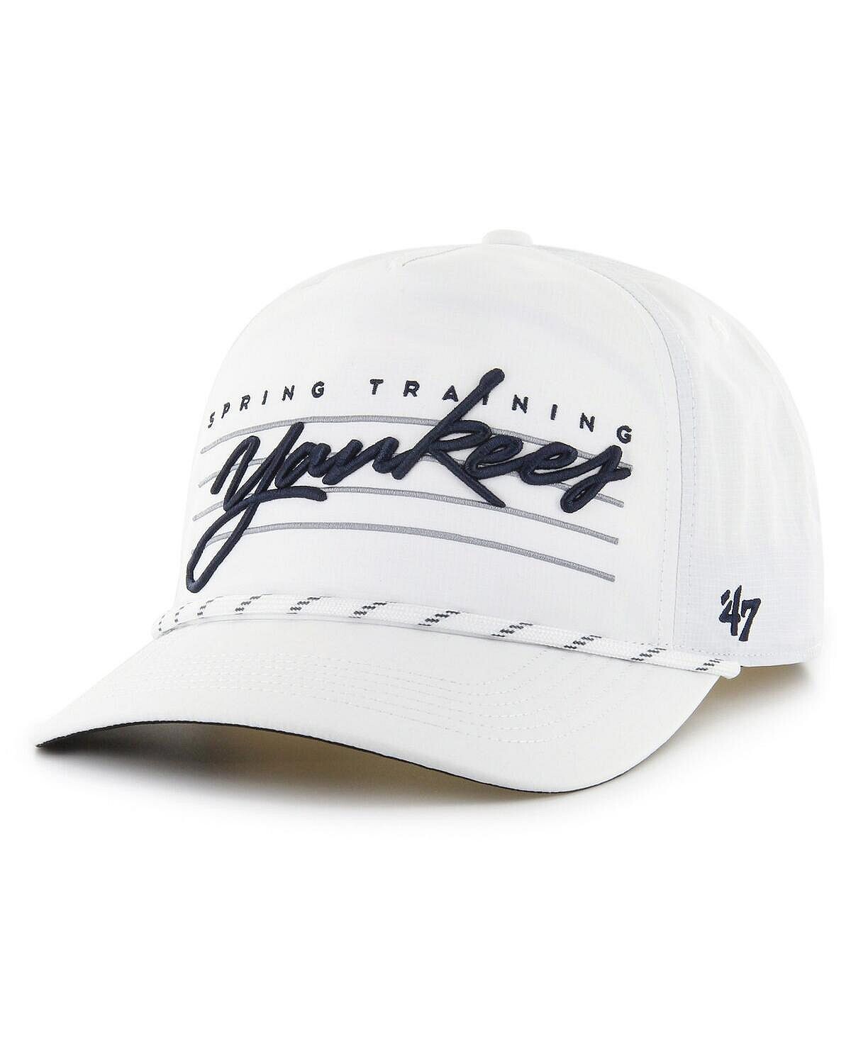 

Мужская белая кепка New York Yankees Downburst Hitch Snapback '47 Brand