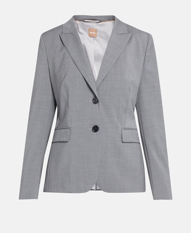 

Шерстяной пиджак Boss, цвет Medium Grey
