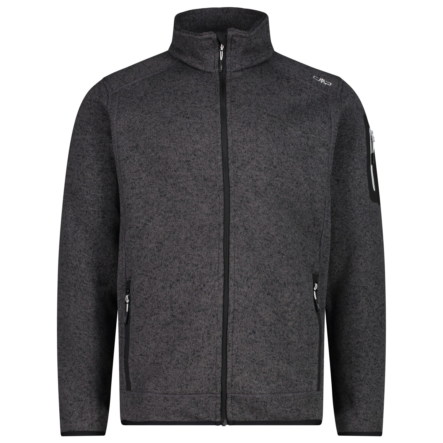 цена Флисовая жилетка Cmp Jacket Jacquard Knitted 3H60747N, цвет Nero/Glacier