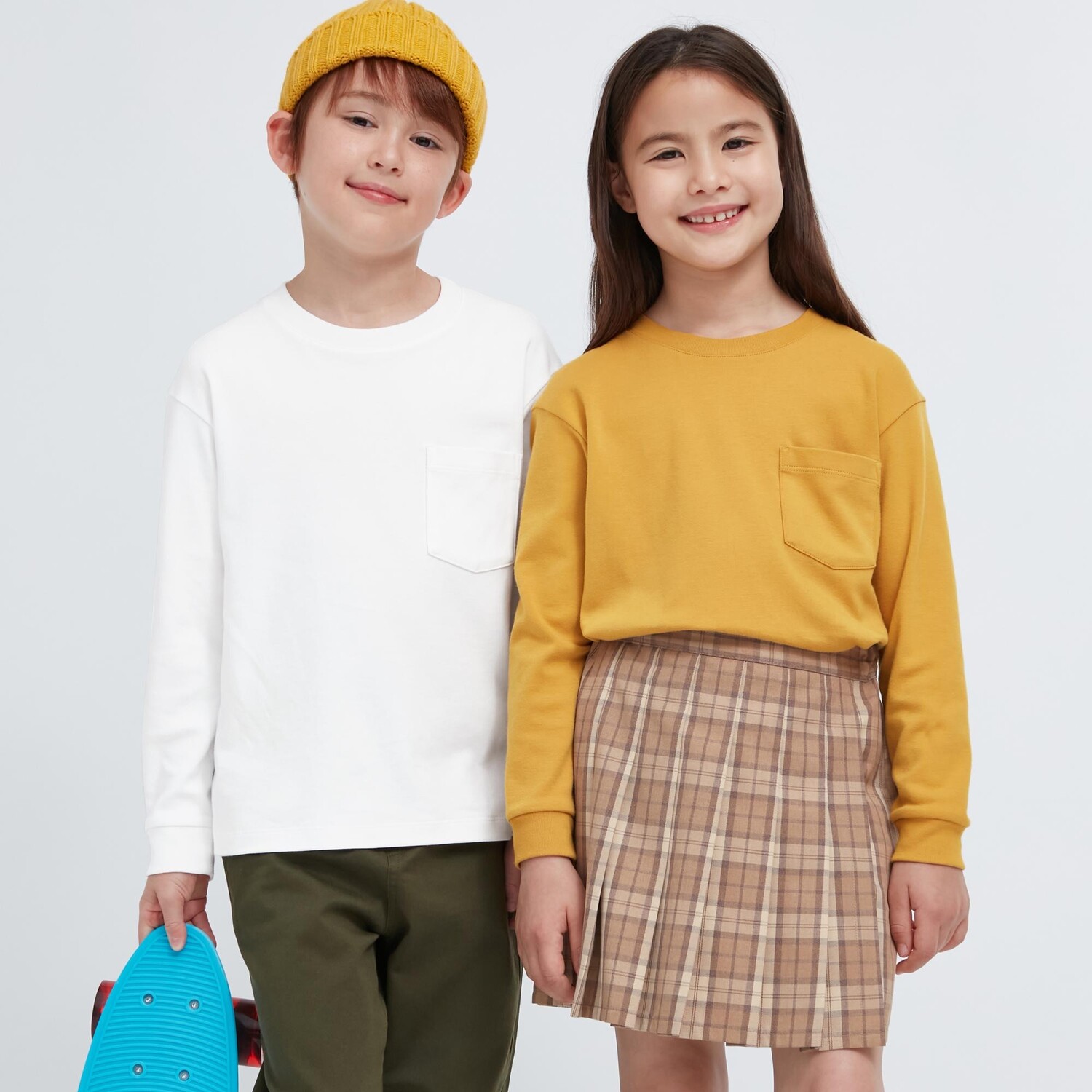 Лонгслив Soft Touch Uniqlo Kids, белый лонгслив uniqlo kids soft brushed cotton темно синий